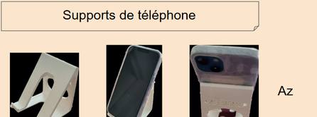 Support de téléphone imprimé en 3D, modèle AZ